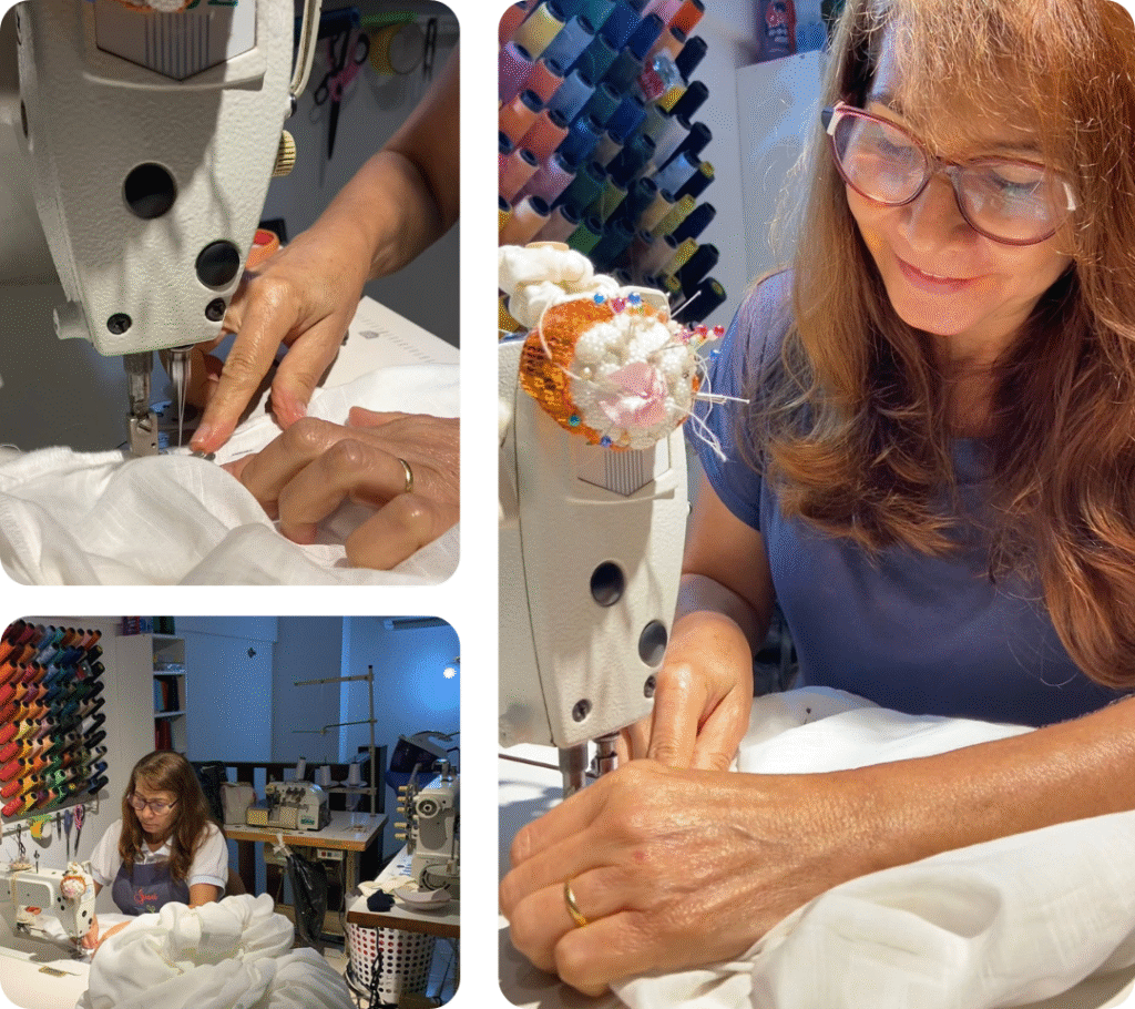 Costureira do atelie